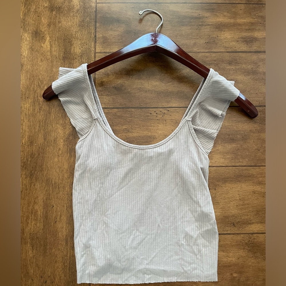 Free People Light Gray Cami, size small